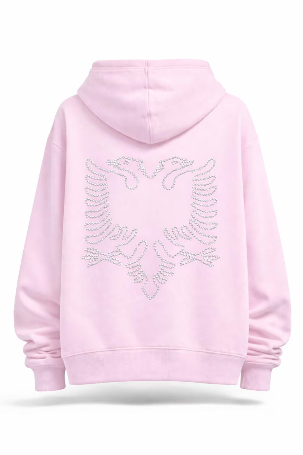 Albanian Eagle Hoodie Pink