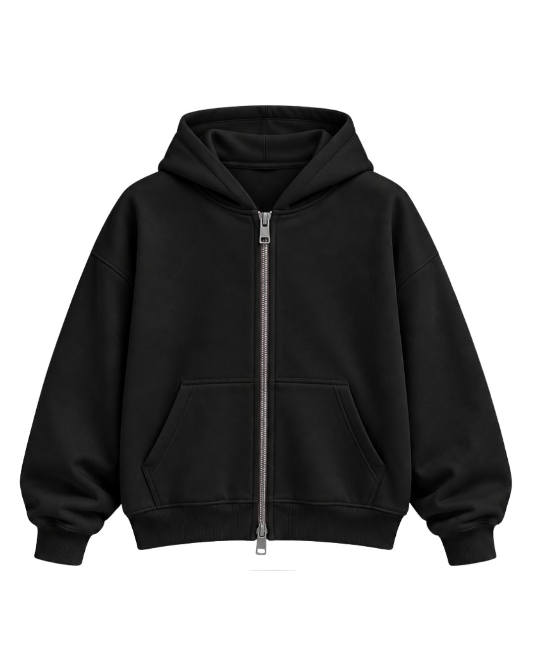 Zip Hoodie Albanian Eagle - Black
